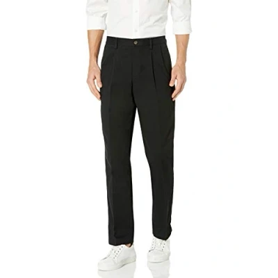 Obrázek Amazon Essentials Pánské nemačkavé chino kalhoty s klasickým střihem a záhybem (k dostání ve Big &amp; Tall), černé, 32 W / L