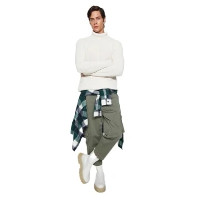 Obrázek Trendyol Herren Man Regular fit Basic High Neck Knitwear Sweater Pullover, Ecru, M