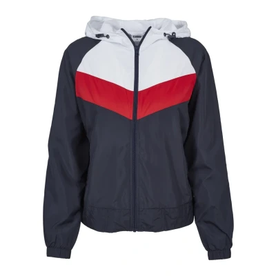 Obrázek Urban Classics Three TONE Větrovka, Ženy, Velikost: Large, Navy/white/fire red