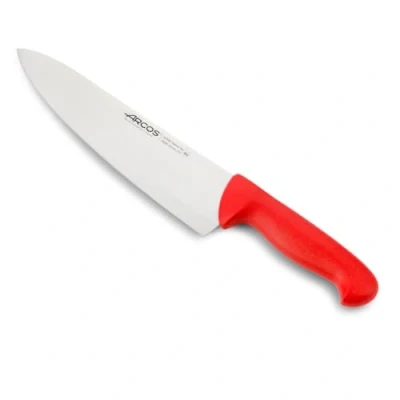 Obrázek Arcos Serie 2900 Kochmesser Klinge Nitrum Edelstahl 250 mm HandGriff Polypropylen Farbe Rot