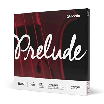 Obrázek D&#039; Addario J611 3/4 M Stainless Steel Prelude Double Bass jednotlivá &#039;g struna &#039;z uhlíkových vláken Ocel/Nikl