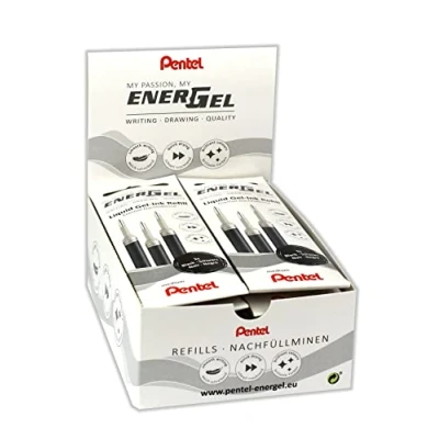 Obrázek Pentel EnerGel LR7 náhradní náplň pro 0,7mm gelové pero, černá (3 kusy)
