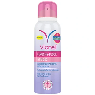 Obrázek Vionell Intimní deodorant, jemný deodorant pro ženy, pomáhá předcházet pachům až 24 hodin, se svěží, jemnou vůní, 125 ml
