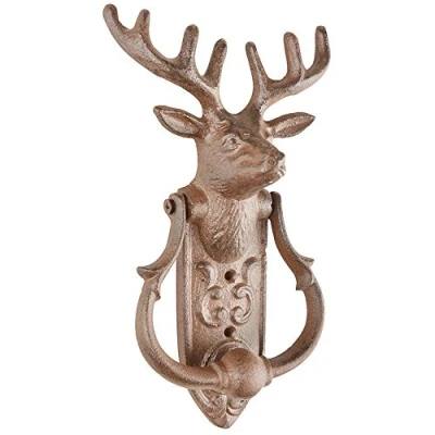 Obrázek Esschert Design Türklopfer Hirsch aus Gusseisen, 13,3 x 6,4 23,5 cm