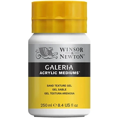 Obrázek Winsor &amp; Newton 3040811 Galeria strukturovaný gel pískový, 250 ml hrnec, akrylové barvy dodává pískový efekt