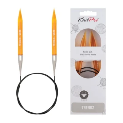 Obrázek KnitPro Kruhová pletací jehla, 80 cm 10 mm Arancione
