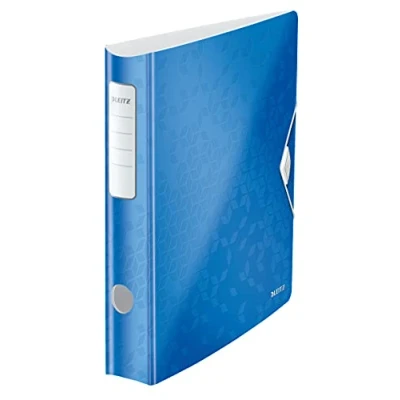 Obrázek Leitz 11060023 kvalitní pořadač Active WOW, Polyfoam, A4, Modrá metalická tenké