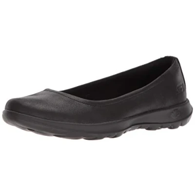 Obrázek Skechers Dámské Go Walk Lite Gem uzavřené baleríny černá 39.5 EU