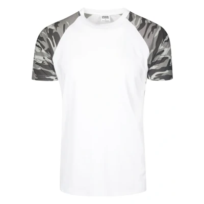 Obrázek Urban Classics Raglan Contrast Triko s potiskem, Muži, Velikost: Small, White