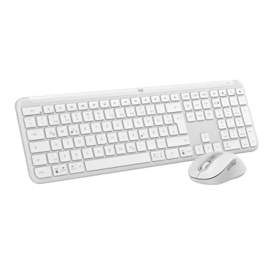 Obrázek Logitech MK950 Signature Slim sada bezdrátové klávesnice myši, štíhlý design, tiché psaní, přepínání mezi třemi zařízeními, Bluetooth, více operačních systémů, Windows a Mac, DEU rozložení qwertz