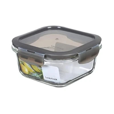 Obrázek LocknLock Skleněné dózy na uchovávání potravin OVEN GLASS 500 ml 140 x 67 mm chladnička, mrazák &amp; myčka nádobí borosilikátové sklo vhodné do trouby 400 C mikrovlnné
