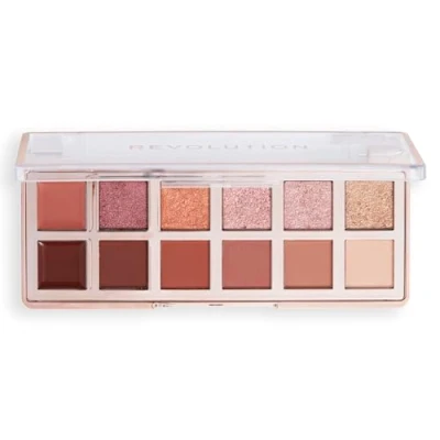 Obrázek Makeup Revolution, Die Wahre Ikone Bronzene Lidschattenpalette, Creme, Matte &amp; Schimmer Finishes, 12 Mischbare Nuancen