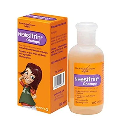 Obrázek Neositrín Šampon po ošetření vší, jednoduché odstranění ošetření, čisté, lesklé a příjemné vlasy, hypoalergenní, 100 ml