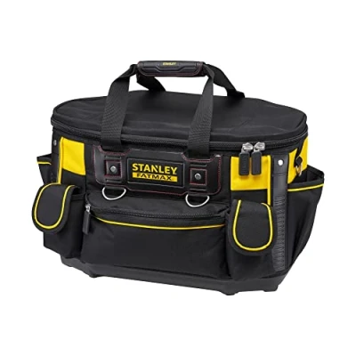 Obrázek Stanley FatMax taška na nářadí / sáček (50 x 33 31 cm, s kulatým otvorem, tvarově stabilní konstrukce, snadno přístupné přihrádky, ergonomická rukojeť) FMST1 70749
