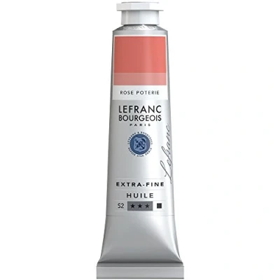 Obrázek Lefranc Bourgeois 405113 extra jemná olejová barva v umělecké kvalitě z vysoce kvalitních pigmentů, živé barvy, vysoká světlostálost, 40ml tuba jílová růžová