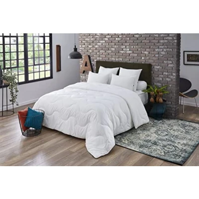 Obrázek DODO Prošívaná deka Munchen Basic, polyester, bílá, 150 x 220 cm