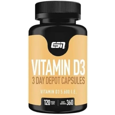 Obrázek ESN Vitamín D3, 120 kapslí, vitamin D ve vysokých dávkách
