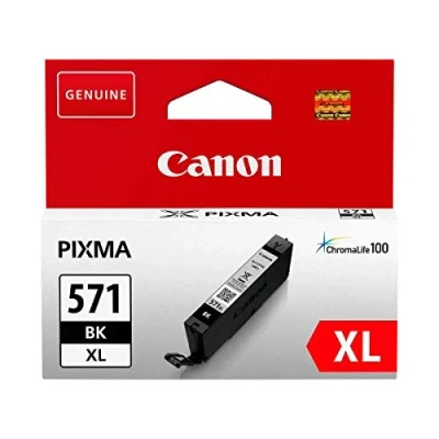 Obrázek Canon Originální inkoust CLI 571XL BK, velikost XL, černá, recyklovatelné balení