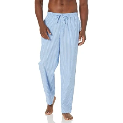 Obrázek Amazon Essentials Herren Gewebte Pyjamahose, Gerade Geschnitten, Hellblau Streifen, XL