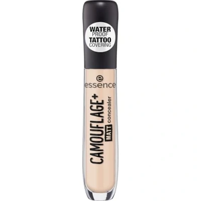 Obrázek essence CAMOUFLAGE+ MATT concealer, č. 23, nude, matná, veganská, bez oleje, voděodolná, alkoholu, 1 balení (5 ml)
