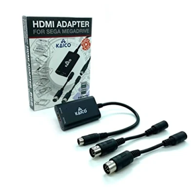 Obrázek Kaico HDMI adaptér pro SEGA Megadrive 1080p Genesis podporuje s video na konzoly PAL a NTSC systémem změna formátu stran 16:9 nebo 4:3