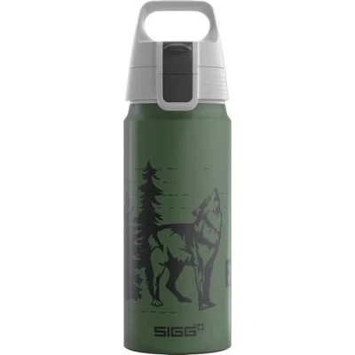 Obrázek SIGG Hliníková láhev na pití pro děti WMB ONE Brave Wolf vhodná sycené nápoje zabezpečená proti vytečení lehká jako pírko bez BPA certifikováno klimaticky neutrální sport a škola