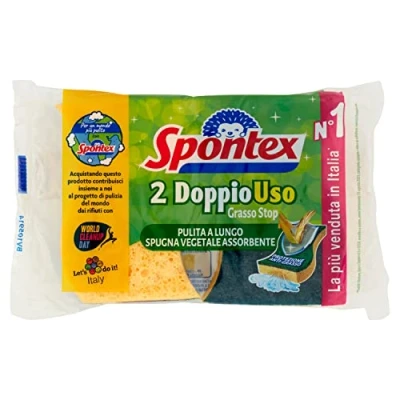Obrázek Spontex double use Schaumstoff 2 Queues ,Gelb / Grün