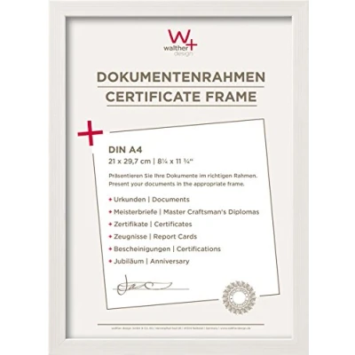 Obrázek walther design rám obrazu bílý 21 x 29,7 cm (DIN A4) konstrukční designový JK130W