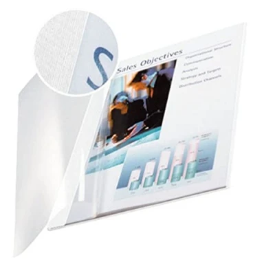 Obrázek Leitz 73990001 desky na knihu impressBIND, Soft Cover, A4, 7 mm, 10 kusů, bílá
