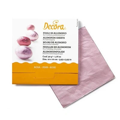 Obrázek DECORA 0796206 PRALINENFOLIE ROSA 50G 10 X cm 150ST