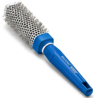 Obrázek Bio Ionic BlueWave Round Brush Medium,NanoIonic Conditioning Brush,Crimped bristles for added tension, Soft Touch, Easy Grip Handle