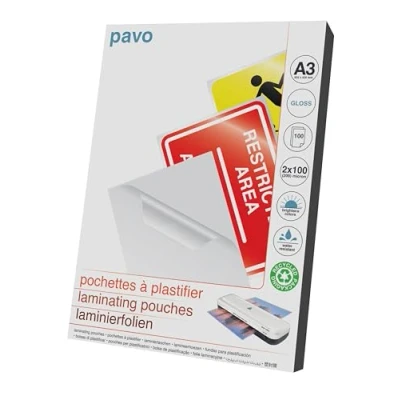 Obrázek Pavo Premium laminovací fólie DIN A3, 2 x 100 Micron, ks v balení