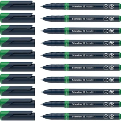 Obrázek Schneider Topball 811 kuličkové pero (náhradní náplň, 0,5 mm) balení po 10 kusech zelené