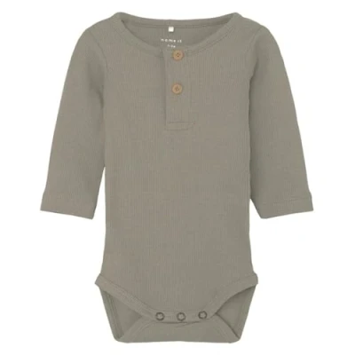 Obrázek NAME IT Baby chlapecké Nbmkab Ls Body Noos, Pure Cashmere