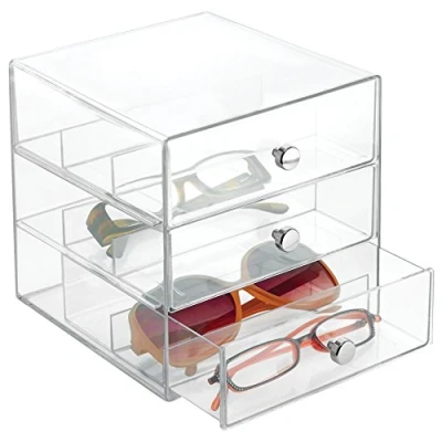 Obrázek iDesign 35330EU Clarity 3 zásuvková věž na brýle, průhledná