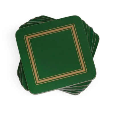 Obrázek Pimpernel podložky pod hrnky Classic Emerald sada 6 ks