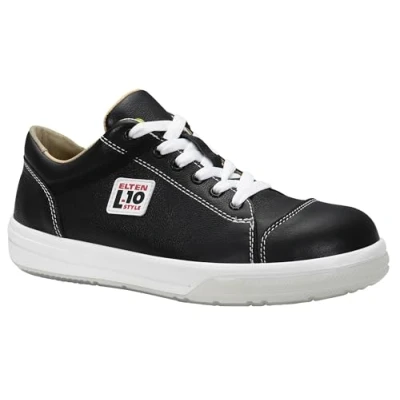 Obrázek ELTEN Bezpečnostní obuv SHADOW Low ESD S3, dámská a pánská, kůže, ocelová špička, lehká, sportovní, černá, velikost: 40