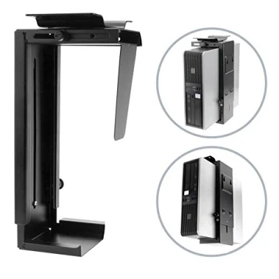 Obrázek PRIMEMATIK AC65 0002 VCES Computergehäuse oder verstellbare Wandbefestigung (88 203 mm), Schwarz