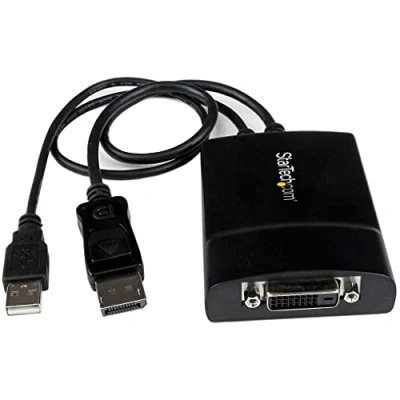 Obrázek StarTech.com DisplayPort na Dual Link DVI konvertor s USB napájením / DP (konektor) D (zdířka) až 2560 x 1600 (DP2DVID2)