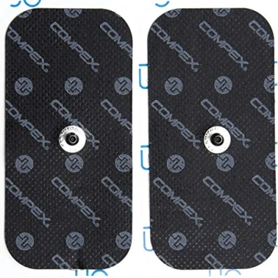 Obrázek Compex Unisex Easysnap Performance 50 x 100 mm. Elektrody, modré, mm EU (balení po 2)