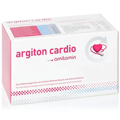 Obrázek amitamin argiton cardio, německá lékárnická kvalita, 120 kapslí, srdce, krevní tlak, cévy, s L argininem, vitamíny B6,12, C, D, E, kyselina listová, sodík a zinek