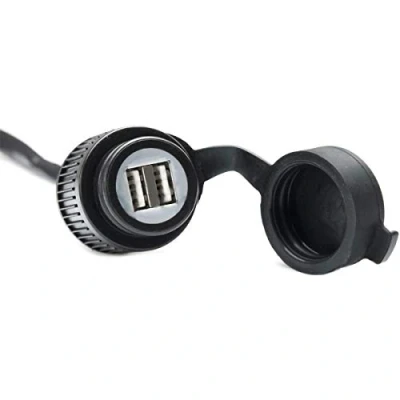 Obrázek SW MOTECH USB dvojitá nabíjecí zdířka s kabelovým svazkem 2 000 mA. 12 V