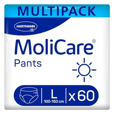Obrázek MoliCare Pants Day: Inkontinenční kalhoty při středně těžké inkontinenci moči, vel. L (100 150), 4x15 kusů