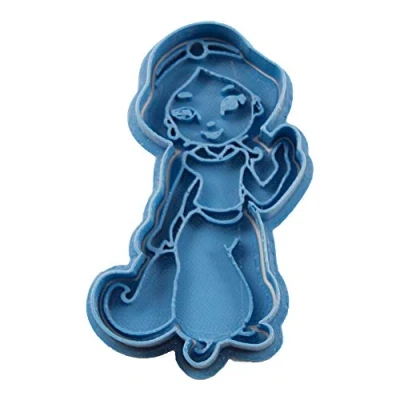 Obrázek Cuticuter Yasmin Chibi Prinzessin Disney Ausstechform, Blau, 8 x 7 1.5 cm