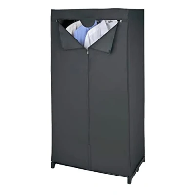 Obrázek Wenko Deep Black 43821010100 Šatníková skříň, plast PEVA, 75 נ150 נ 50 cm, černá