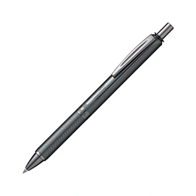Obrázek Pentel BL407MA A EnerGel Sterling Liquid Gelové inkoustové pero, pouzdro antracit, tloušťka linky 0,35 mm, průměr kuličky 0,7 barva psaní černá, 1 kus (1 ks v balení)