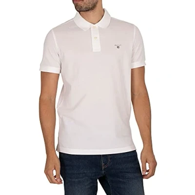 Obrázek GANT Original Rugger PLUS SIZE Polotričko, Muži, Velikost: Medium, White