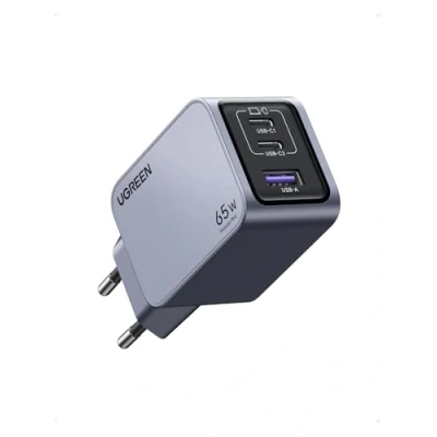 Obrázek UGREEN Nexode Pro USB C nabíječka 65W GaN Charger Mini síťový zdroj 3 porty rychlonabíječka PPS 45W kompatibilní s MacBook Pro/Air, iPad, iPhone 16 Max, 15 Pro, Galaxy S24 Ultra, Dell XPS