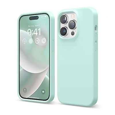 Obrázek elago ochranné pouzdro pro iPhone 14 Pro, tekutý silikon, na celé tělo, nárazuvzdorné, tenké mobil, měkká podšívka z mikrovlákna, odolná proti poškrábání, 15,5 cm (6,1