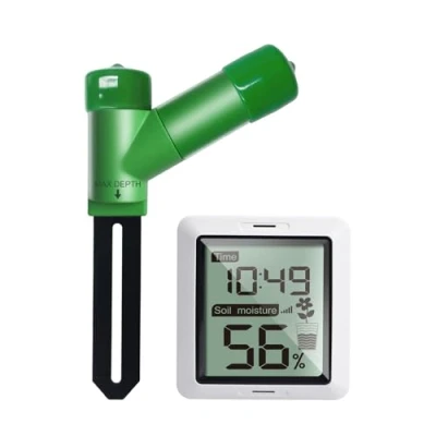 Obrázek ECOWITT WH0291 Zvlhčovač vlhkosti v půdě pro rostliny, zeminu, čidlo s digitálním LCD displejem zahradu, trávník, rostliny květináčích, péče vnitřní, venkovní použití, 868 MHz
